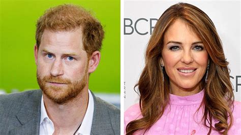 elizabeth hurley finally addressed rumors she took prince harry's virginity